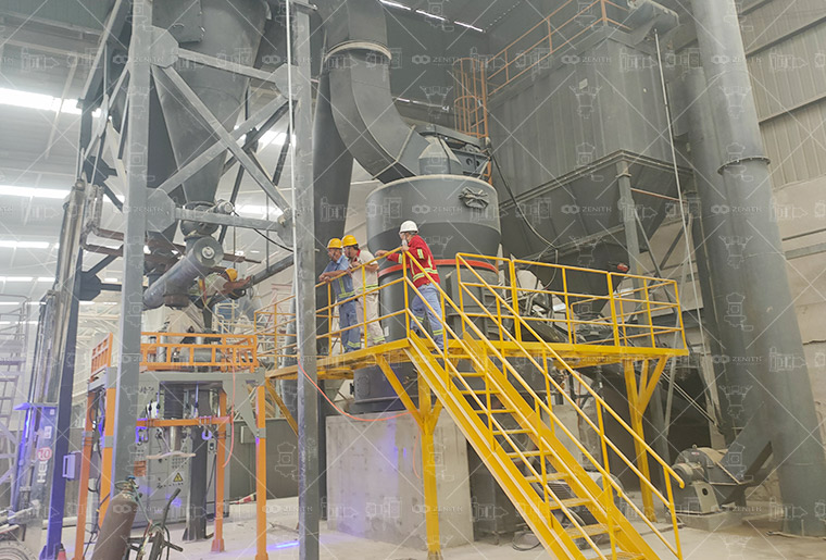 Limestone powder filler produced by Zenith grinding mill for PVC pipe manufacturing